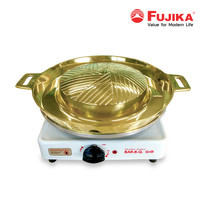 FUJIKA เตาบาร์บีคิวไฟฟ้า รุ่น FB-1416 พร้อมกระทะทองเหลือง เตาไฟฟ้า กระทะทองเหลือง