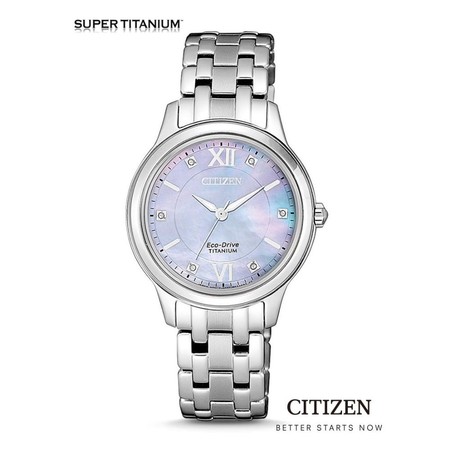 CITIZEN Eco-Drive EM0720-85Y Super-Titanium Lady Watch ( นาฬิกาข้อมือผู้หญิงระบบพลังงานแสง )