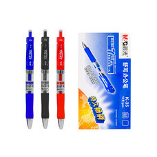 M&G K-35 ปากกาเจลกด GEL PEN 0.5 mm. กล่องละ 12 ด้าม มีให้เลือก 3 สี (สีน้ำเงิน,สีดำ,สีแดง) - เอ็มแอนด์จี เครื่องเขียน