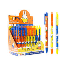 M&G FBP464A1 ปากกาลูกลื่น แบบกด มิฟฟี่ MIFFY  หมึกน้ำเงินทุกด้าม 0.5 mm. จำหน่ายยกกล่องคละสี 40  ด้าม